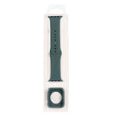 Silicone Watch Band + Watch Protective Case Set For Apple Watch Series 3 & 2 & 1 38mm(Pine Needle Green)