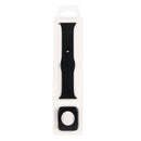 Silicone Watch Band + Watch Protective Case Set For Apple Watch Series 3 & 2 & 1 38mm(Black)