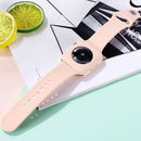 Silicone Watch Band + Watch Protective Case Set For Apple Watch Series 3 & 2 & 1 38mm(Black)