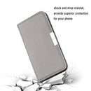 For iPhone 7 Litchi Texture Horizontal Flip Leather Case with Holder & Card Slots(Grey)