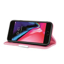 For iPhone 7 Litchi Texture Horizontal Flip Leather Case with Holder & Card Slots(Pink)