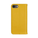For iPhone 7 Litchi Texture Horizontal Flip Leather Case with Holder & Card Slots(Yellow)