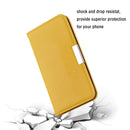 For iPhone 7 Litchi Texture Horizontal Flip Leather Case with Holder & Card Slots(Yellow)