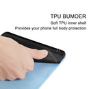 For iPhone X Litchi Texture Horizontal Flip Leather Case with Holder & Card Slots(Blue)