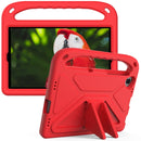 For Lenovo Tab M10 FHD Plus TB-X606F / TB-X606M Handle Portable EVA Shockproof Protective Case with Triangle Holder(Red)