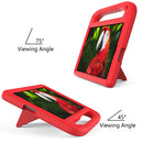For Lenovo Tab M10 FHD Plus TB-X606F / TB-X606M Handle Portable EVA Shockproof Protective Case with Triangle Holder(Red)