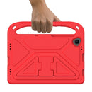 For Lenovo Tab M10 FHD Plus TB-X606F / TB-X606M Handle Portable EVA Shockproof Protective Case with Triangle Holder(Red)