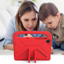 For Lenovo Tab M10 FHD Plus TB-X606F / TB-X606M Handle Portable EVA Shockproof Protective Case with Triangle Holder(Red)