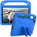 For Lenovo Tab M10 FHD Plus TB-X606F / TB-X606M Handle Portable EVA Shockproof Protective Case with Triangle Holder(Blue)
