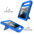 For Lenovo Tab M10 FHD Plus TB-X606F / TB-X606M Handle Portable EVA Shockproof Protective Case with Triangle Holder(Blue)
