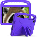 For Lenovo Tab M10 FHD Plus TB-X606F / TB-X606M Handle Portable EVA Shockproof Protective Case with Triangle Holder(Purple)