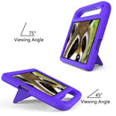 For Lenovo Tab M10 FHD Plus TB-X606F / TB-X606M Handle Portable EVA Shockproof Protective Case with Triangle Holder(Purple)