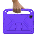 For Lenovo Tab M10 FHD Plus TB-X606F / TB-X606M Handle Portable EVA Shockproof Protective Case with Triangle Holder(Purple)