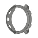 For Garmin Forerunner 158 / 55 Half Coverage Hollowed TPU Protective Case(Transparent Black)