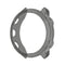 For Garmin Forerunner 158 / 55 Half Coverage Hollowed TPU Protective Case(Transparent Black)