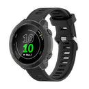 For Garmin Forerunner 158 / 55 Half Coverage Hollowed TPU Protective Case(Transparent Black)