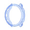 For Garmin Forerunner 158 / 55 Half Coverage Hollowed TPU Protective Case(Transparent Blue)