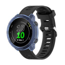 For Garmin Forerunner 158 / 55 Half Coverage Hollowed TPU Protective Case(Transparent Blue)