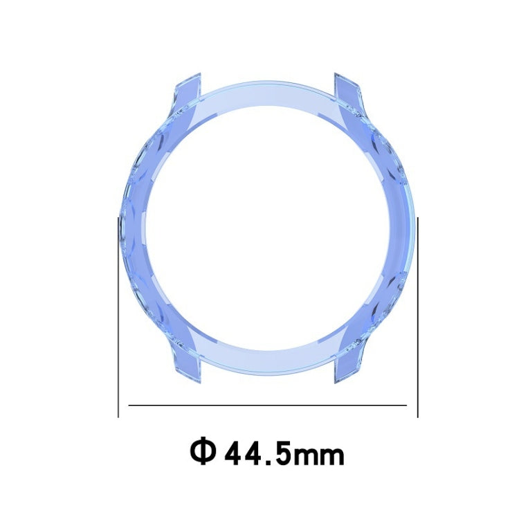 For Garmin Forerunner 158 / 55 Half Coverage Hollowed TPU Protective Case(Transparent Blue)