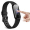 For Fitbit Luxe Full Coverage TPU Electroplating Protective Case Cover(Black)