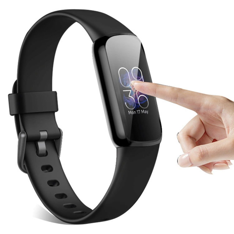 For Fitbit Luxe Full Coverage TPU Electroplating Protective Case Cover(Black)