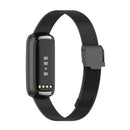 For Fitbit Luxe Clip-on Metal Watch Band(Black)