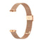 For Fitbit Luxe Clip-on Metal Watch Band(Rose Gold)