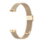 For Fitbit Luxe Clip-on Metal Watch Band(Champagne Gold)