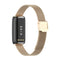 For Fitbit Luxe Clip-on Metal Watch Band(Champagne Gold)