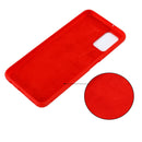 For Samsung Galaxy A03s (166.59mm) Pure Color Liquid Silicone Shockproof Full Coverage Case(Red)