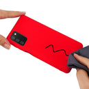 For Samsung Galaxy A03s (166.59mm) Pure Color Liquid Silicone Shockproof Full Coverage Case(Red)