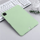Pure Color Liquid Silicone Shockproof Full Coverage Tablet Case For iPad Pro 11 (2021)(Green)