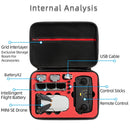 For DJI Mini SE Shockproof Carrying Hard Case Storage Bag, Size: 21.5 x 29.5 x 10cm(Grey + Red Liner)
