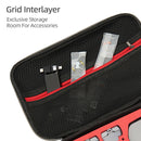 For DJI Mini SE Shockproof Carrying Hard Case Storage Bag, Size: 21.5 x 29.5 x 10cm(Grey + Red Liner)