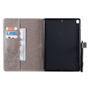 For iPad 10.2 / Pro 10.5 / Air 2019 Pressed Printing Butterfly Pattern Horizontal Flip PU Leather Case with Holder & Card Slots & Wallet & Pen Slot(Grey)