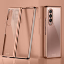 For Samsung Galaxy Z Fold3 5G Symphony Plating PC Shockproof Protective Case(Rose Gold)