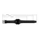 SKMEI 1650 Leather Strap Version LED Digital Display Electronic Watch with Touch Luminous Button(Rose Gold)