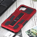 For Samsung Galaxy A22 4G / M32 4G Vanguard Warrior All Inclusive Double-color Shockproof TPU + PC Protective Case with Holder(Red)
