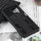 For Samsung Galaxy A22 4G / M32 4G Vanguard Warrior All Inclusive Double-color Shockproof TPU + PC Protective Case with Holder(Rock Black)