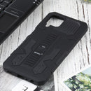 For Samsung Galaxy A22 4G / M32 4G Vanguard Warrior All Inclusive Double-color Shockproof TPU + PC Protective Case with Holder(Rock Black)