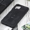 For Samsung Galaxy A22 4G / M32 4G Vanguard Warrior All Inclusive Double-color Shockproof TPU + PC Protective Case with Holder(Rock Black)