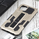 For Samsung Galaxy A22 4G / M32 4G Vanguard Warrior All Inclusive Double-color Shockproof TPU + PC Protective Case with Holder(Gold)