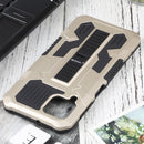 For Samsung Galaxy A22 4G / M32 4G Vanguard Warrior All Inclusive Double-color Shockproof TPU + PC Protective Case with Holder(Gold)