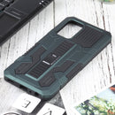 For Samsung Galaxy A52 5G / 4G / A52S Vanguard Warrior All Inclusive Double-color Shockproof TPU + PC Protective Case with Holder(Graphite Green)
