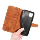 For Samsung Galaxy A22 4G DG.MING Retro Oil Side Horizontal Flip Leather Case with Holder & Card Slots & Wallet(Brown)