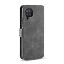 For Samsung Galaxy A22 4G DG.MING Retro Oil Side Horizontal Flip Leather Case with Holder & Card Slots & Wallet(Grey)