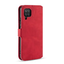 For Samsung Galaxy A22 4G DG.MING Retro Oil Side Horizontal Flip Leather Case with Holder & Card Slots & Wallet(Red)