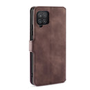 For Samsung Galaxy A22 4G DG.MING Retro Oil Side Horizontal Flip Leather Case with Holder & Card Slots & Wallet(Coffee)