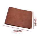B5 Faux Leather Loose-leaf Grid Notebook, Style:Checkered Core(Brown)
