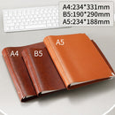 B5 Faux Leather Loose-leaf Grid Notebook, Style:Checkered Core(Brown)